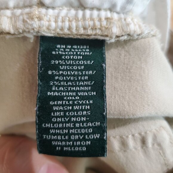 Lauren Ralph Lauren Jeans Womens Size 4 Tan Premier Skinny Ankle Stretch Denim - Picture 4 of 14